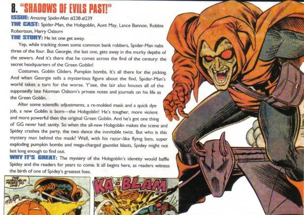 The origin of the Hobgoblin is one of Wizard's favorite Spider-Man comics