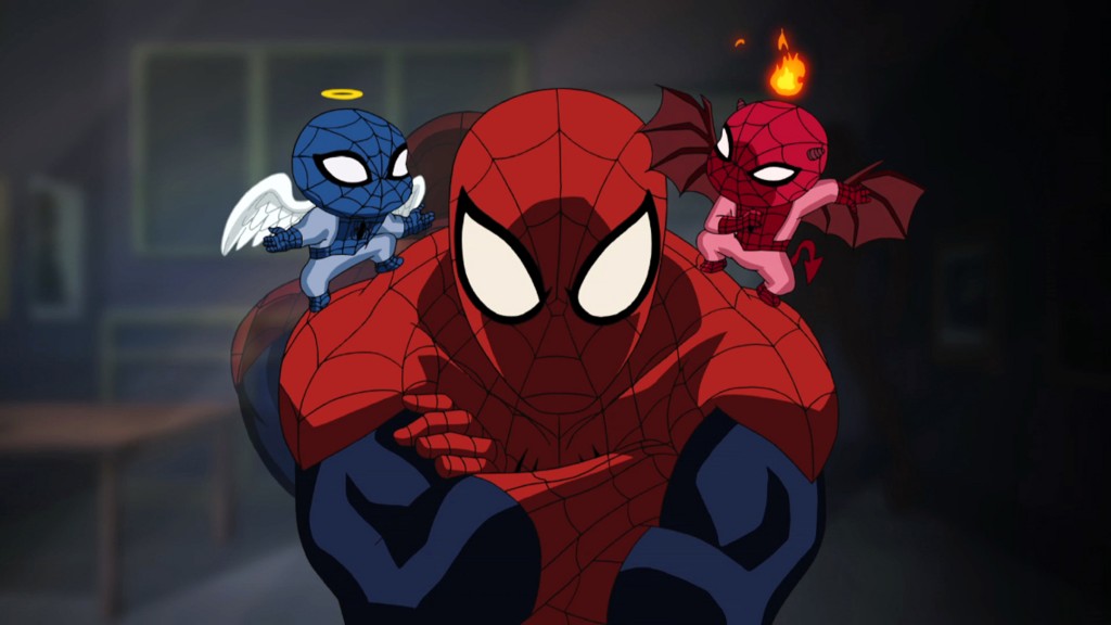 THE ULTIMATE SPIDER-MAN - "Great Responsibility" - Marvel universe hurtles its way onto Disney XD Sunday, April 1, with the compelling new series, "ULTIMATE SPIDER-MAN," and the return of "THE AVENGERS: EARTH'S MIGHTIEST HEROS." (DISNEY XD) SPIDER-MAN