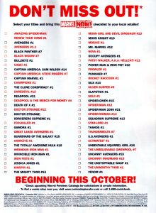 Marvel NOW! October