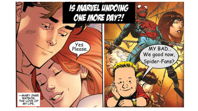 Is Marvel Undoing One More Day?!....Yes, Please! - Spider Man Crawlspace