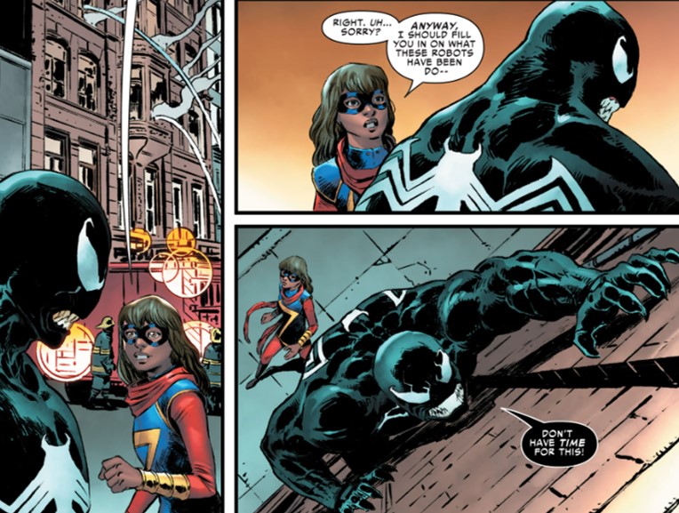 MARCO SPEAKS SPIDEY: Ms. Marvel & Venom (2022) #1 REVIEW - Spider Man ...