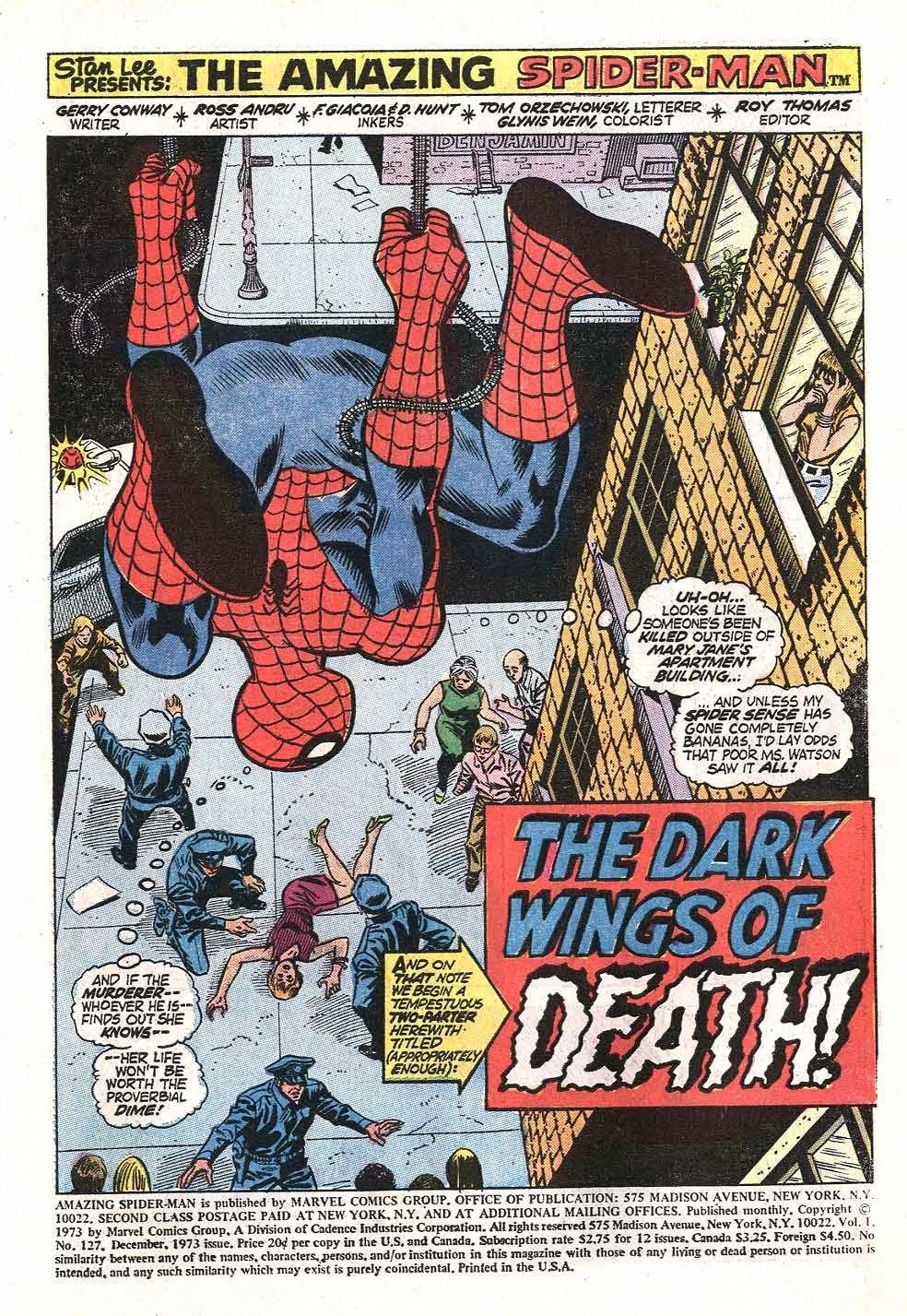 Panel of the Day #1563 (Splash Page Sunday!) - Spider Man Crawlspace